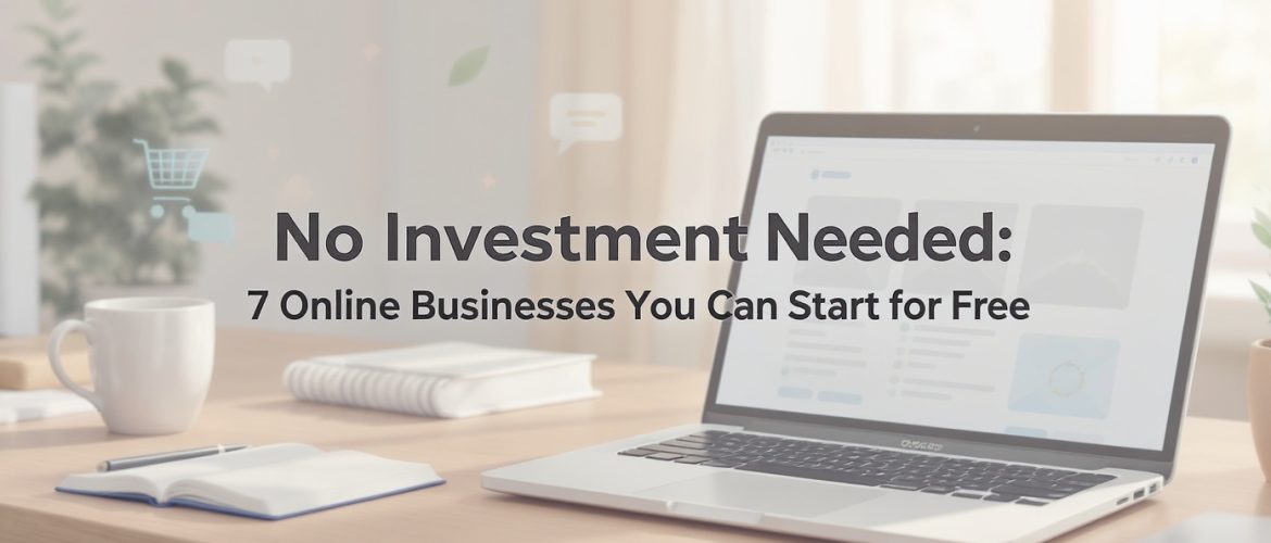 No Investment Needed: 7 Online Business You Can Start For Free