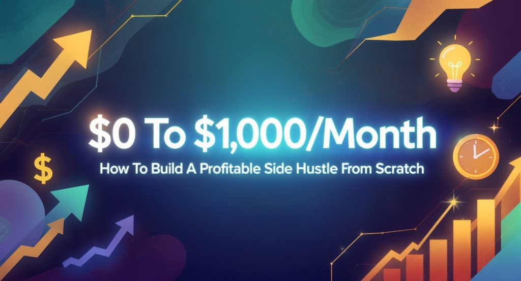 $0 To $1,000/Month: How To Build A Profitable Side Hustle From Scratch